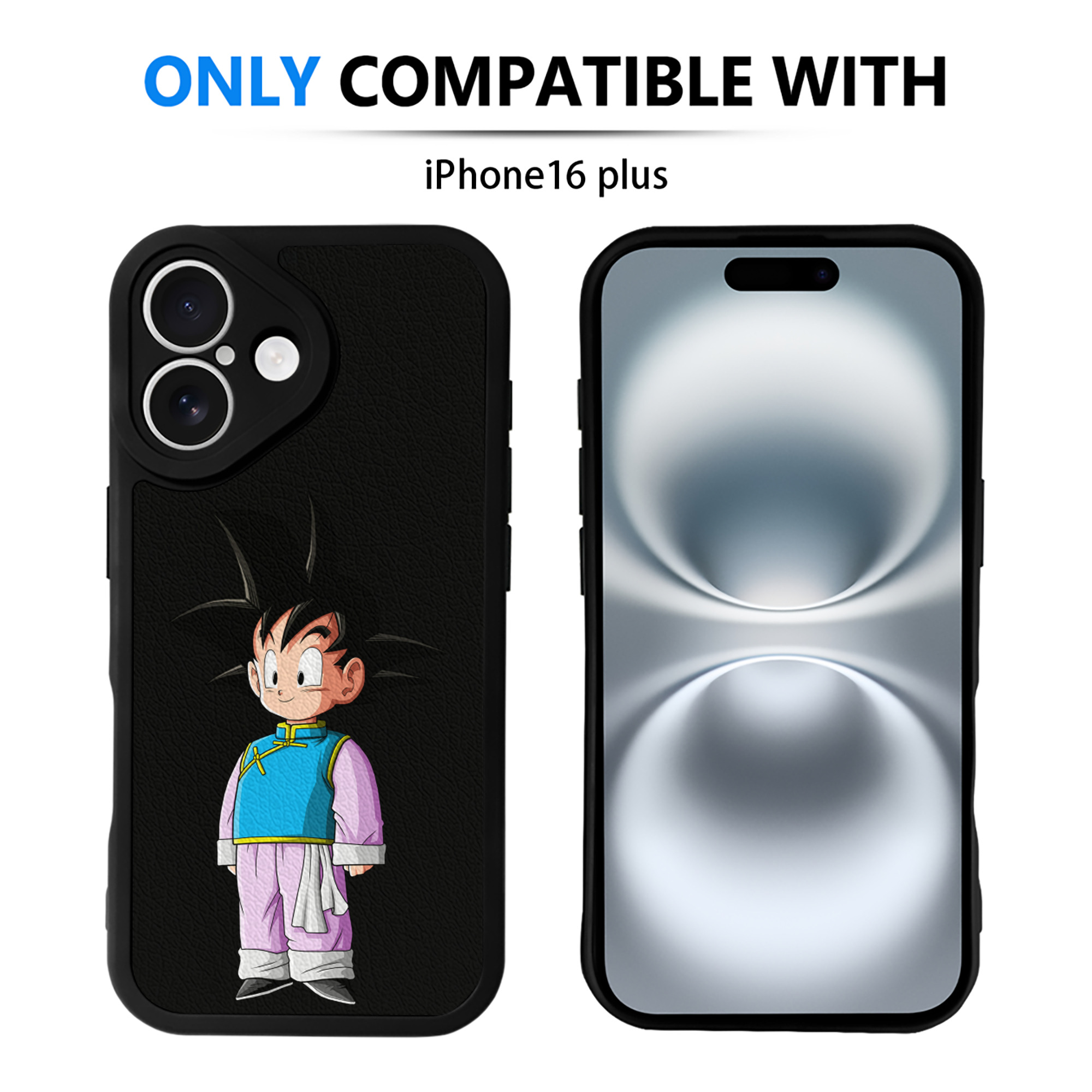 （画像用） ドラゴンボール 孫悟空（そん ごくう）Son Goku カカロット DRAGON BALL Kakarotto 【iPhone 16シリーズ対応】シリコンスマホケース（レザー調） 材質：シリコン